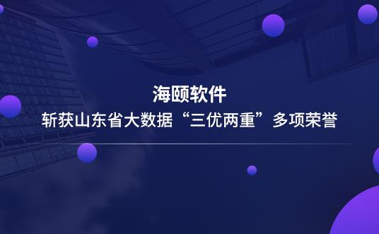 贝斯特软件斩获山东省大数据“三优两重”多项声誉